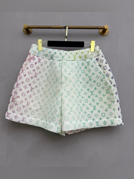 Louis Vuitton Pants - Louis Vuitton Pastel Monogram High-Waist Shorts